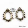 25x18mm Silver Oval Gemstone Cameo Cab Victorian Pendant Setting