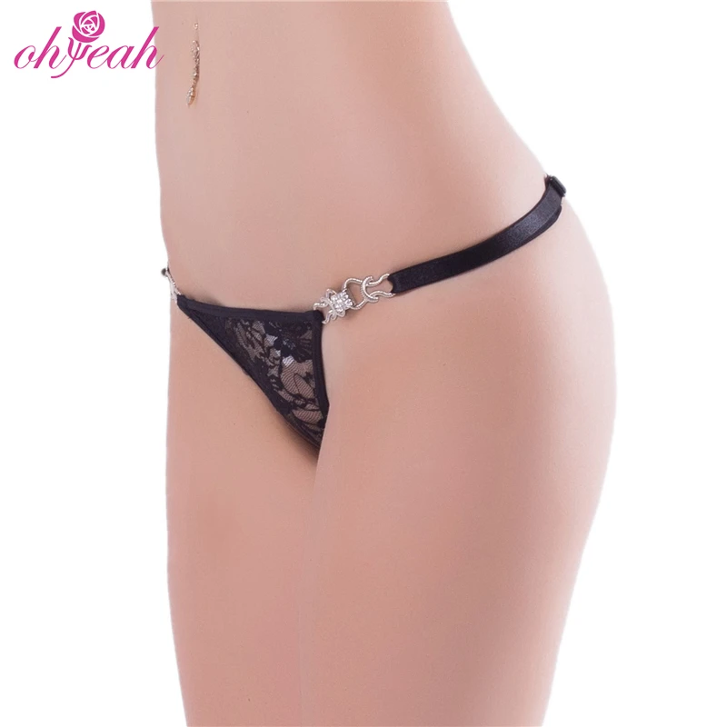 Black Women G-string Transparent Ladies Underwear Panties