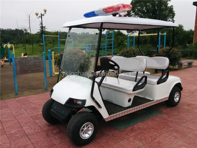  4  kursi  polisi golf cart dengan  kotak kargo Mobil  golf ID 