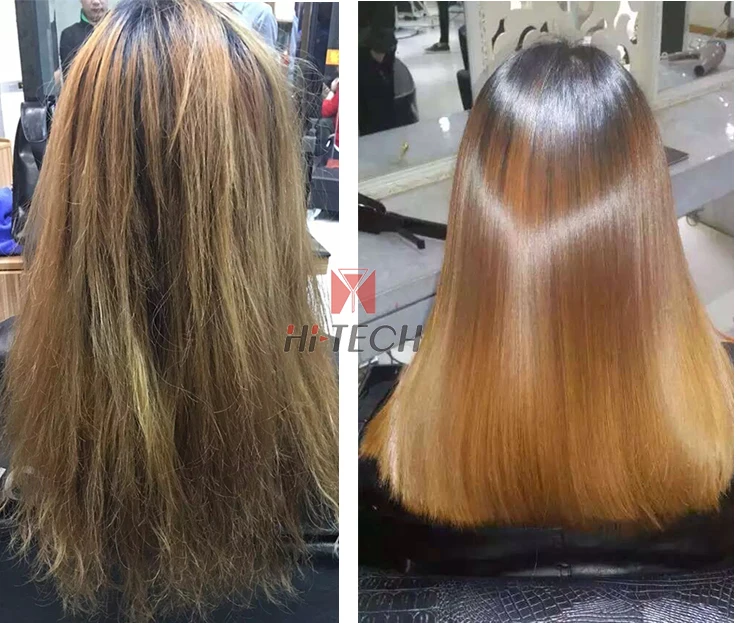 Brushing - Brazilian pure pro tech keratin treatment with Nanotechnology
