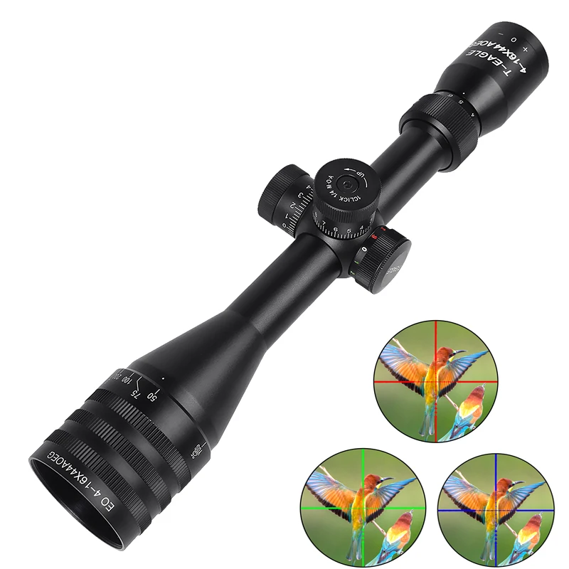 

T-Eagle EO 4-16x44 AOEG Tactical Hunting Rifle scope Red Green Blue illumination sniperscope hunting Optical sight for airgun