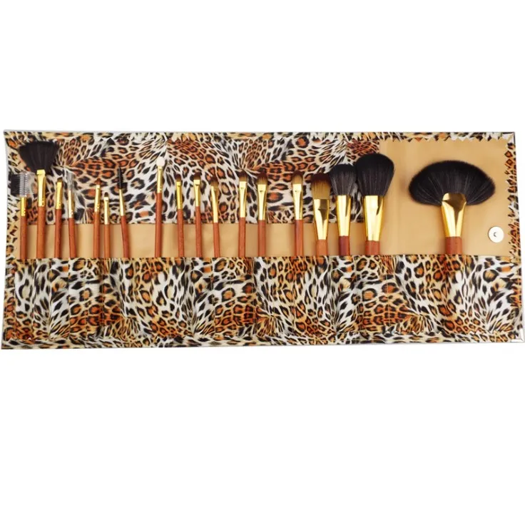 

18pcs makeup brush set with pu bag china yiwu professional factory professional makeup brush set private label