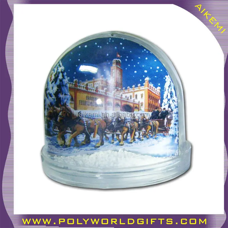 Plastic Snow Globe With Photo Insert,Custom Souvenir Gift Snow Globes