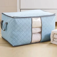 

Mult-color non woven storage bag with handle cloth quilt organizer holder box