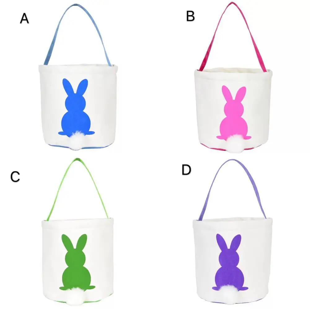 

MY-239 Super Cute easter baby baskets Rabbit pattern easter bags buckets wholesale carve bags kids easter eggg tote bags, Picture show