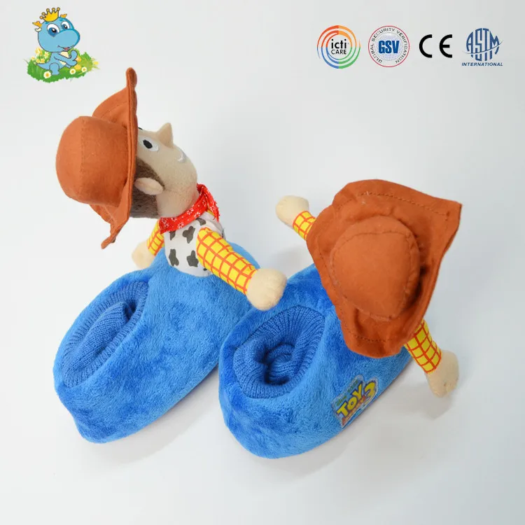 
OEM service cartoon character brothers indoor slipper baby shoes for kids 