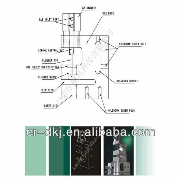 Pneumatic Plastic Bag Hole Punch Mini Shaped Hole Punches