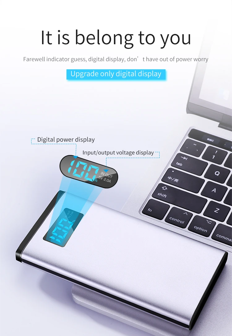 Joyroom wholesale consumer electronics metal portable charger smart mini powerbank 10000mah - ANKUX.COM