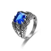 High Quality Stainless Steel Men Prong Setting Rings Vintage Gothic Jewelry Black Color Dragon Claw Ring Men