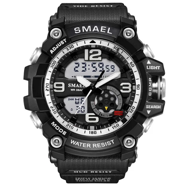 

China watches manufacturer SL1617 mens waterproof 5ATM analog digital wrist watch