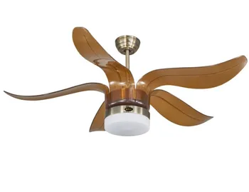 52 Inch Plastic Ceiling Fan Pure Copper Wire Motor With Led Light And Remote Control Switch Abs Fan Lamp Buy Plastic Fan Light Decorative Ceiling