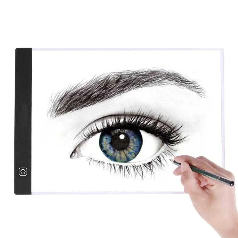 
Hot selling high quality 3 Dimming adjustable A4 LED light pad Led Drawing Board Light-up Tracing Pad for Kids and students 