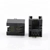 2018 female sample free plastic panel mount rj11 6 pin pcb connector without LED