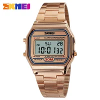 

Skmei 1123 Gold Men Wristwatch Digital Luxury Men Watch Stainless Steel Waterproof Custom Logo