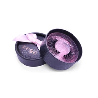 

shuying sy custom luxury empty round eyelash packaging box for 3d false lashes