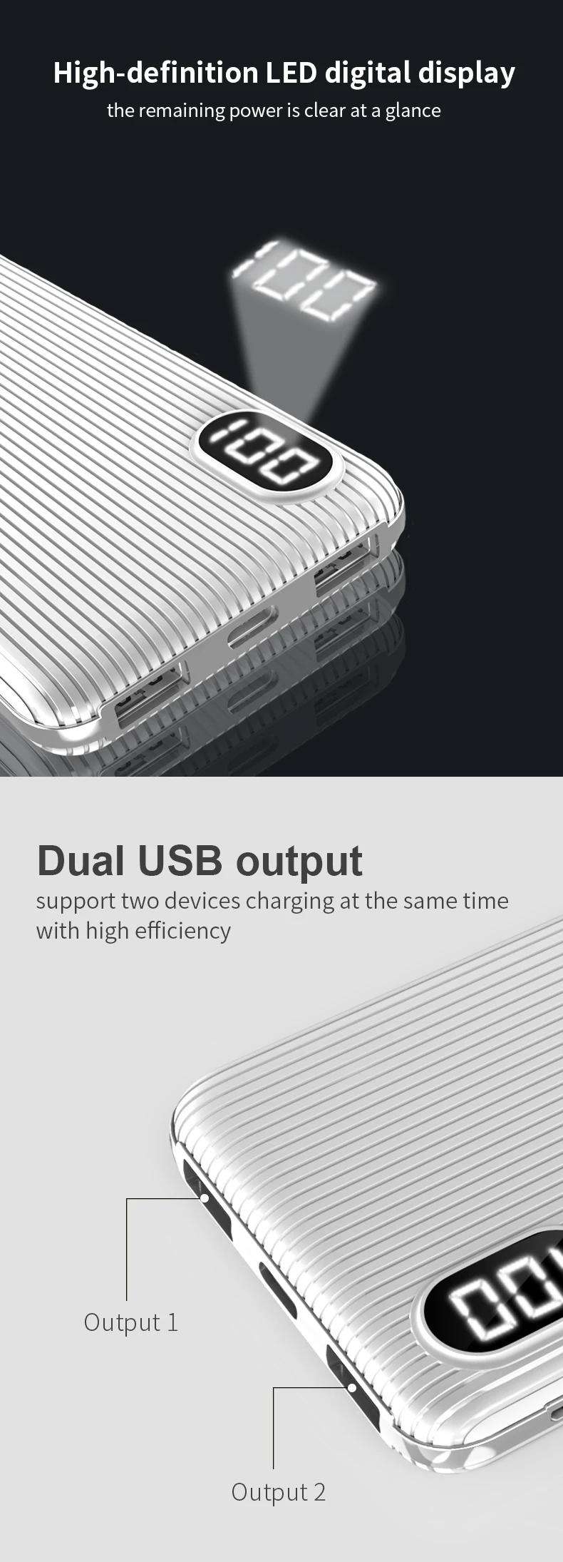 Best-selling promotion ultra slim Universal portable charger power bank 10000mah mobile powerbank - ANKUX.COM