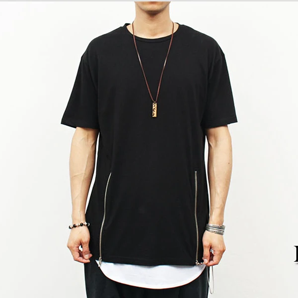 long tee zipper