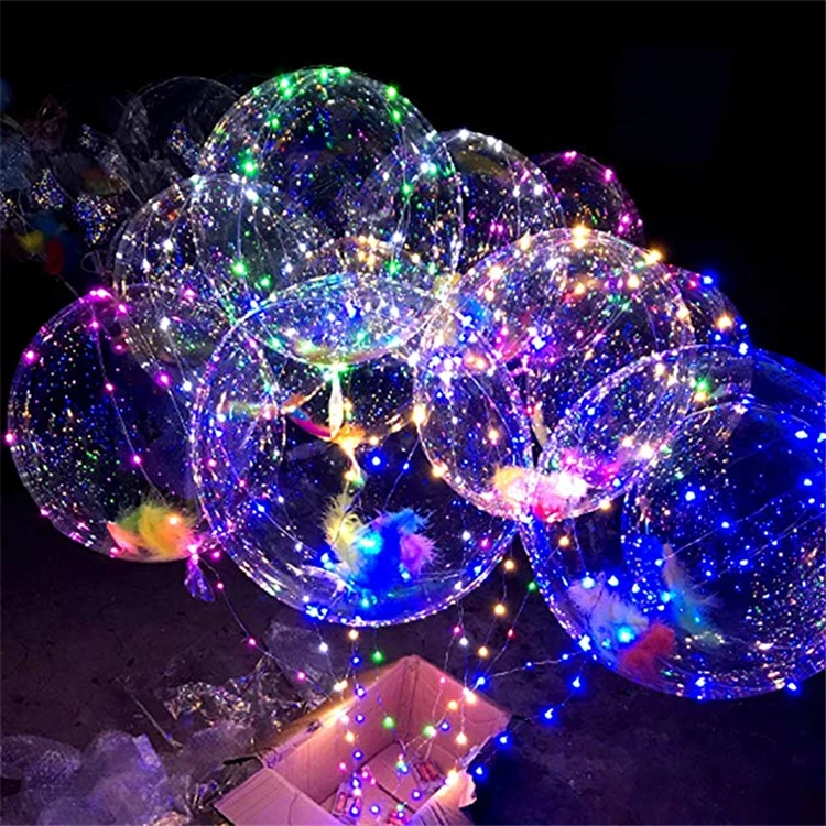 Factory Wholesale Festival Christmas Glowing Led Balloons Flashing