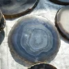 wholesale large natural agate quartz stone slices crystal coaster