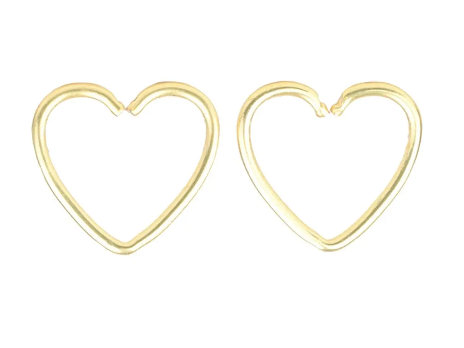 heart hoop cartilage earring