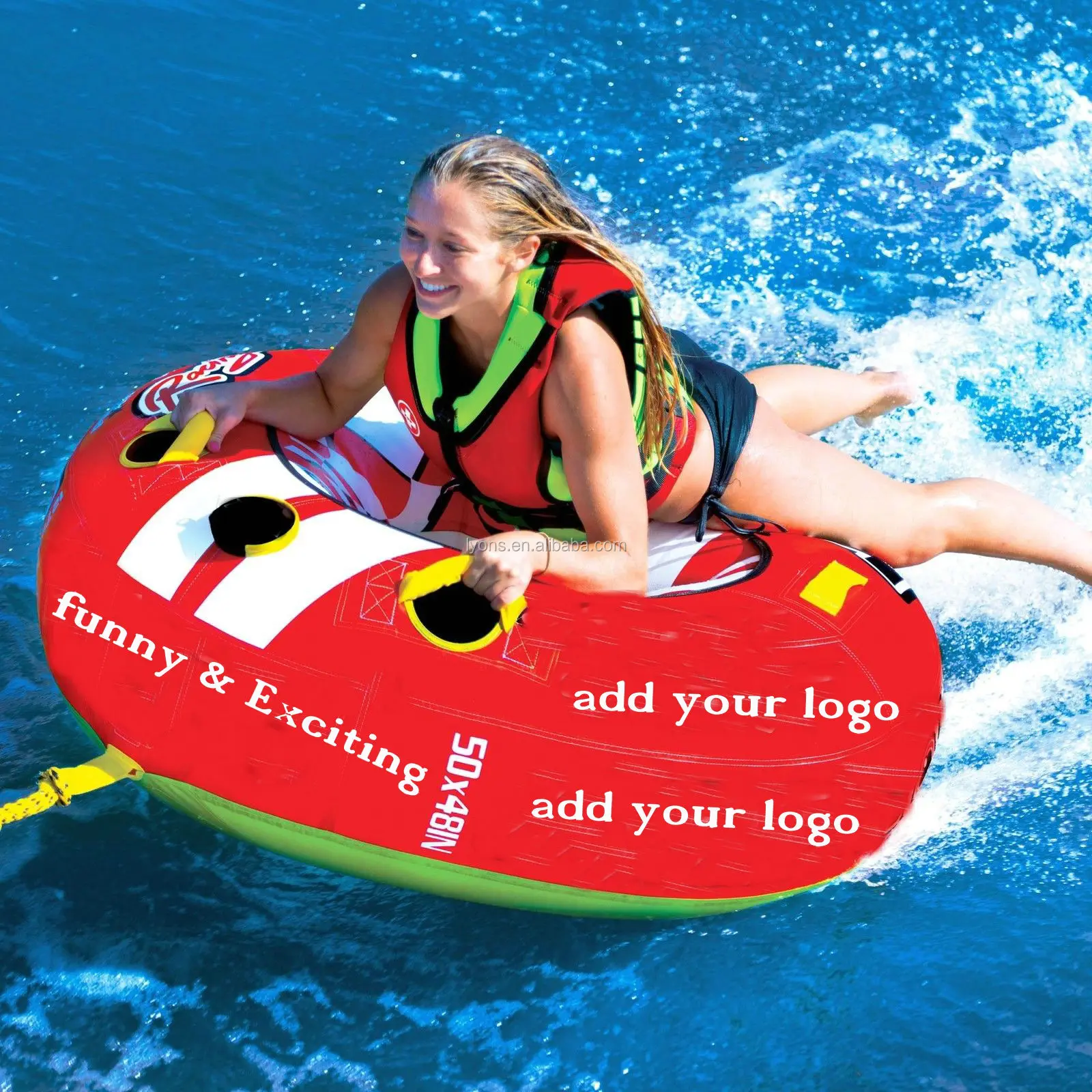 China Wholesale Inflatable Water Sports Equipment Towable Tube Ski For