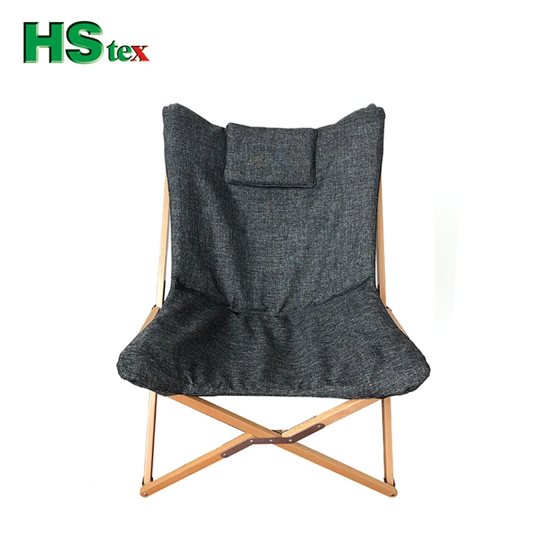 HStex outdoor furniture fabric folding butterfly chair camping stool