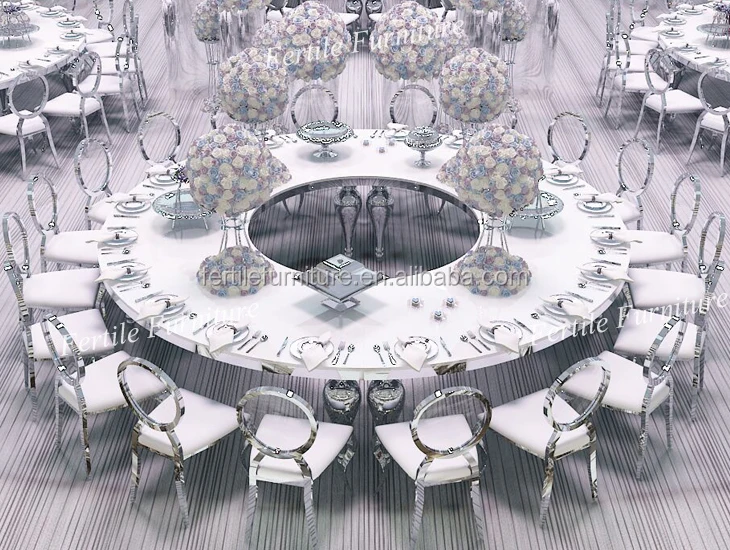 Gold Stainless Steel Used Round Banquet Tables For Sale Buy Used