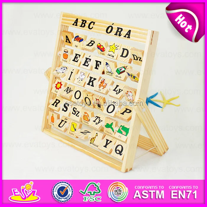 wooden alphabet abacus