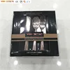 Disposable 120 Pieces Rose Gold Plastic Cutlery Set