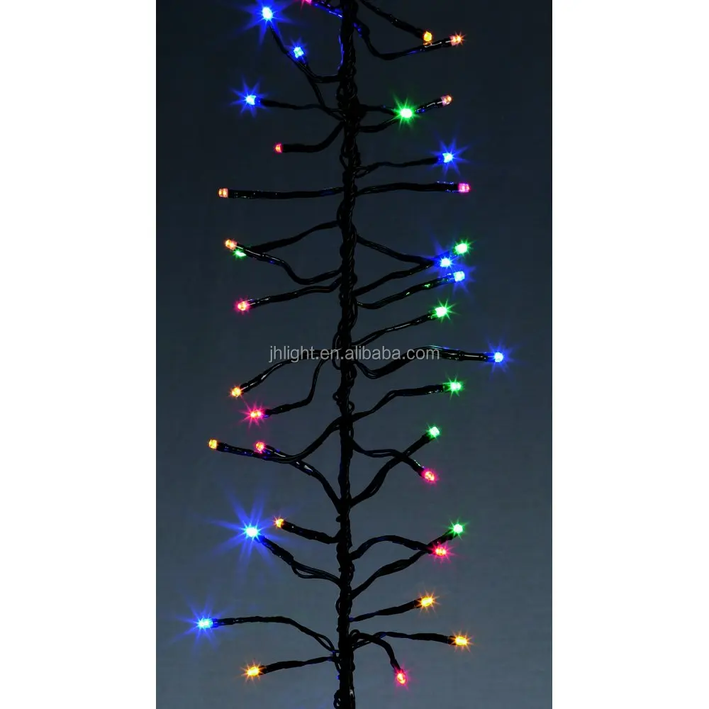 China supplier outdoor led christmas cluster light/Premier Decoration Multi Coloured Cluster Lights