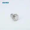 HUAWU China supplier 22mm stainless push button latch small metal push button stainless steel push button switches