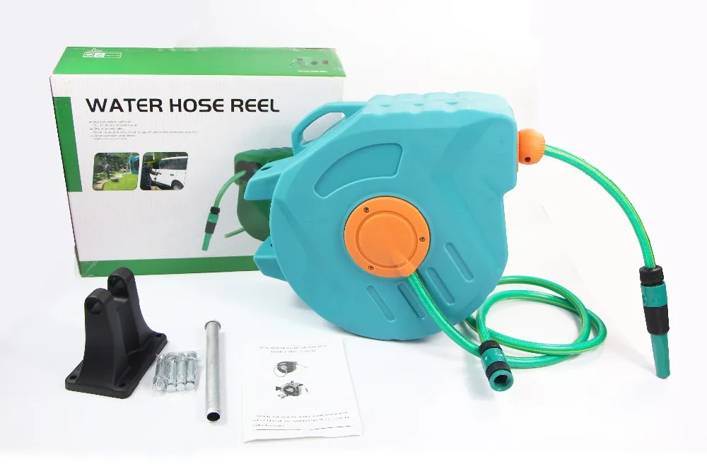 15m 20m 30m Retractable Automatic Garden Hose Reel Cover Buy Garden