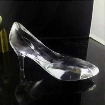glass wedding shoes