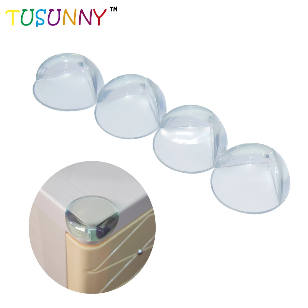 Silicone Round Corner Protectors Guards Cushions For Glass Tables Or