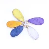 XULIN Fashion Oval Natural Agate Crystal Jewelry Findings Components Accessories Druzy Stone Pendant Charm Connector For Making