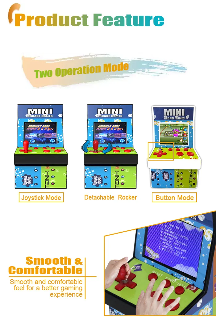 Wholesale Mini Bartop Arcade Machine Buy Hand Held Handy Handheld Indoor Import Retro Vintage Video 8 Bit Games Console for Kids