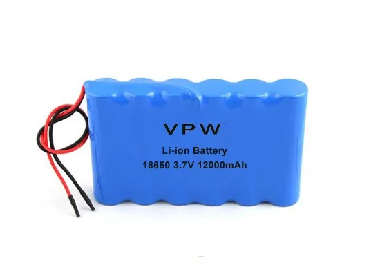 Rechargeable 3.7v 12000mah 18650 Li-ion Lithium Rechargeable Battery ...