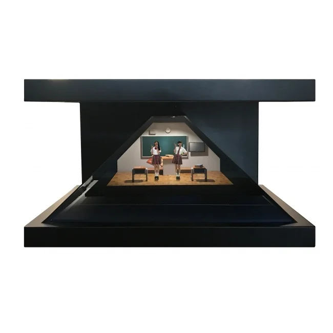 

3D Hologram Pyramid Box / Holo Showcase Holographic 3D Advertising