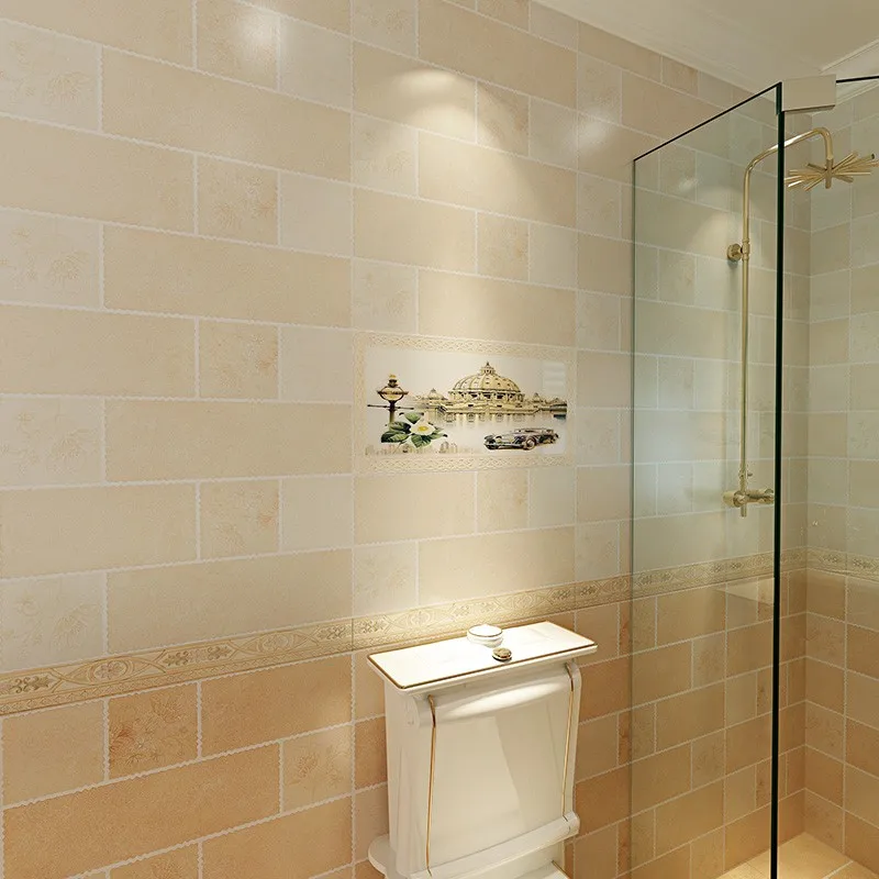 Prefabricated Decorative Exterior Wpc Plastic Tiles For Bathroom Walls