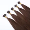 Hot Sale Double Drawn Keratin Nail U Tip Indian Hair Extensions Prebonded Hair