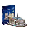 Notre Dame DE Paris cubic fun eva foam 3d jigsaw puzzle paper world famous building 3d puzzle manufacturer