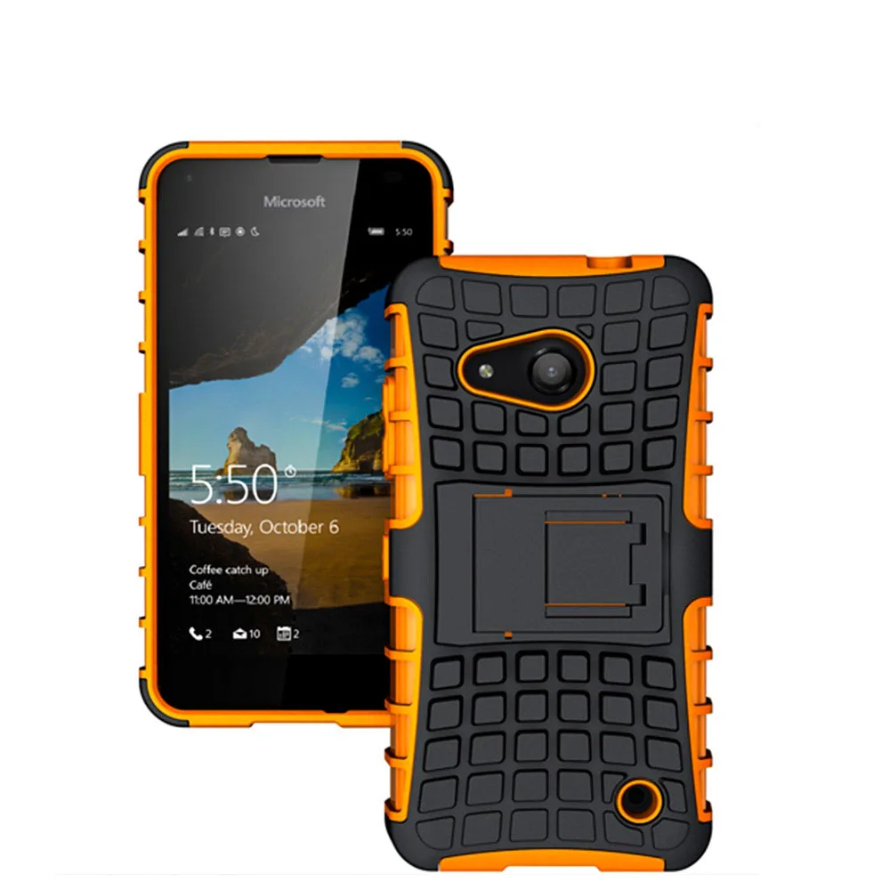 

Shock Proof Back Case Cover For Nokia Microsof Lumia Mobile Phones 550/950/950XL/950 housing Dual Sim, Beige, black, blue, brown, gray, green, multi, orange....