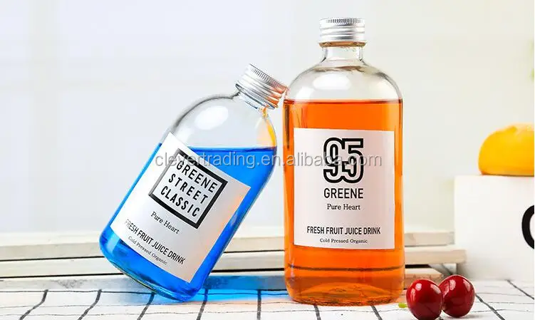 Rectangle 300Ml Drinking Glass Perfume Spray Bottle For Milk And Juice