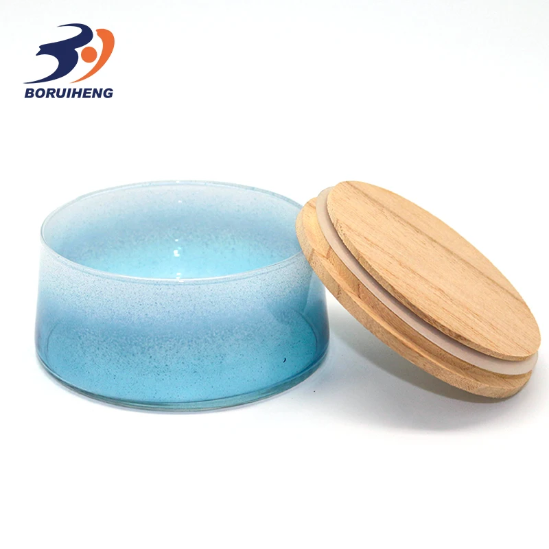 Custom Colored Candle Jars Glass Decorative Candle Containers Tins