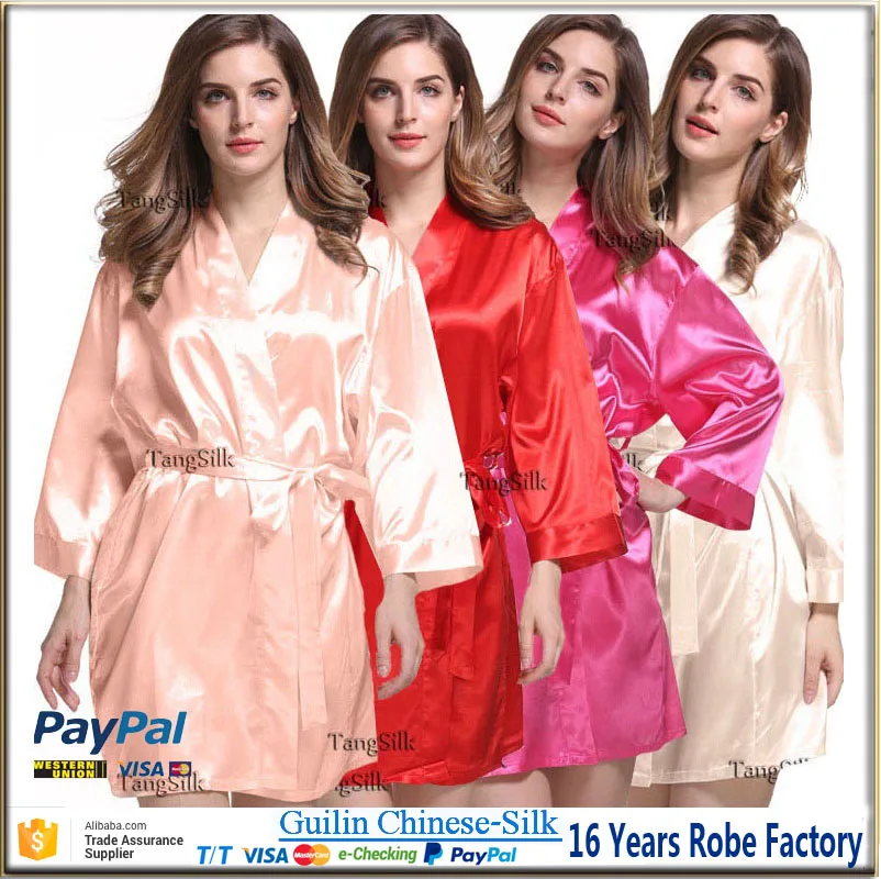 satin robes cheap