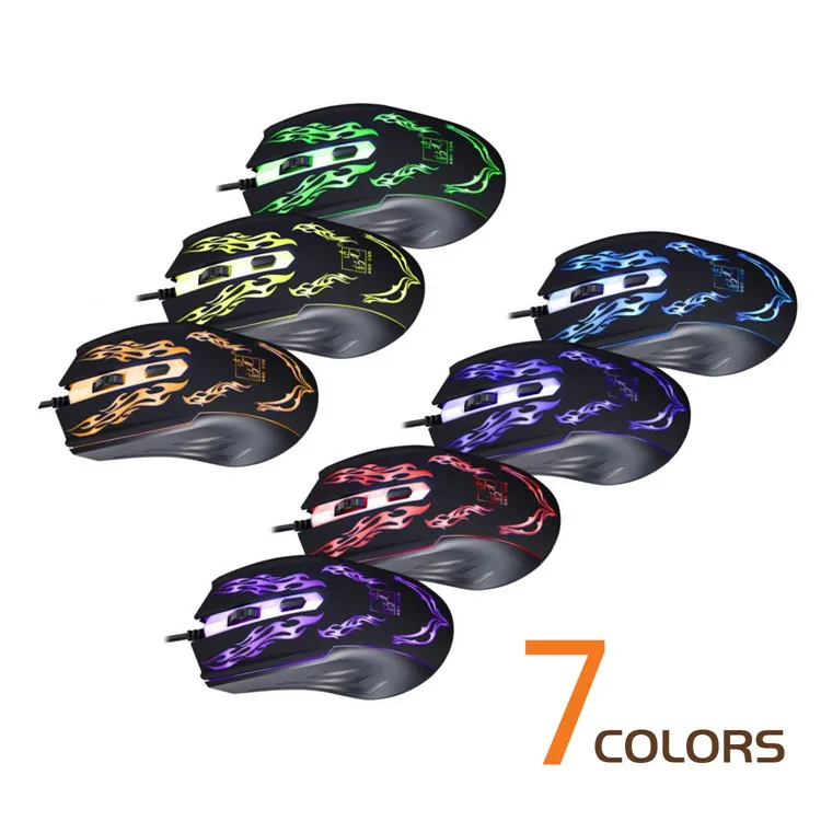 139 Wired 7 Colors Light Usb OEM Gaming Mouse Home Laptop Desktop Universal Mouse Computer Accessories Gaming Mouse