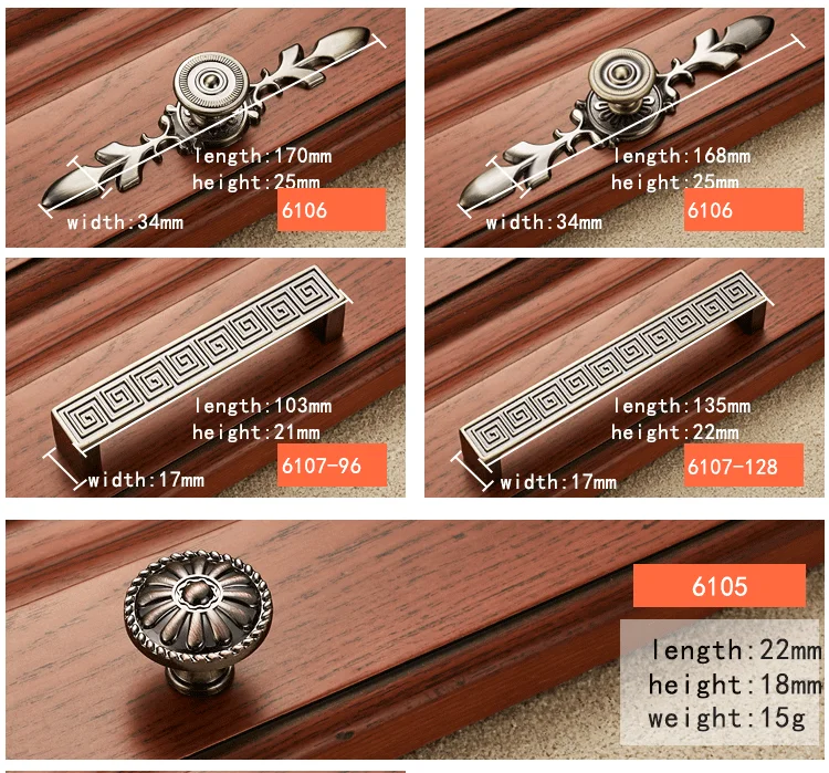 Bedroom Furniture Handles And Knobs Wardrobe Door Drawer Pull Handle