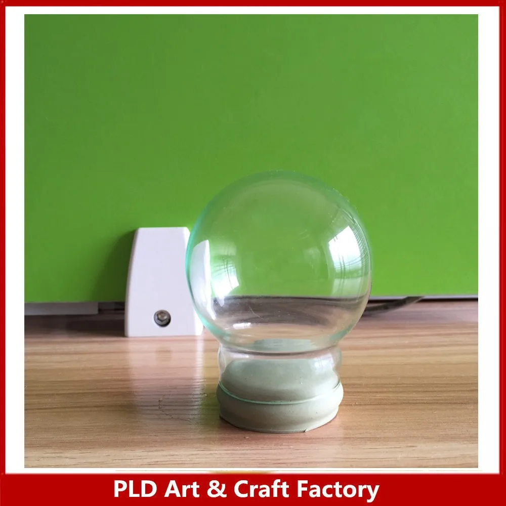 High Quality Transparent Empty Snow Globe 65mm Empty Glass Snow Ball