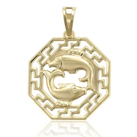 

33829 xuping jewelry charm 14K gold color custom logo pendant