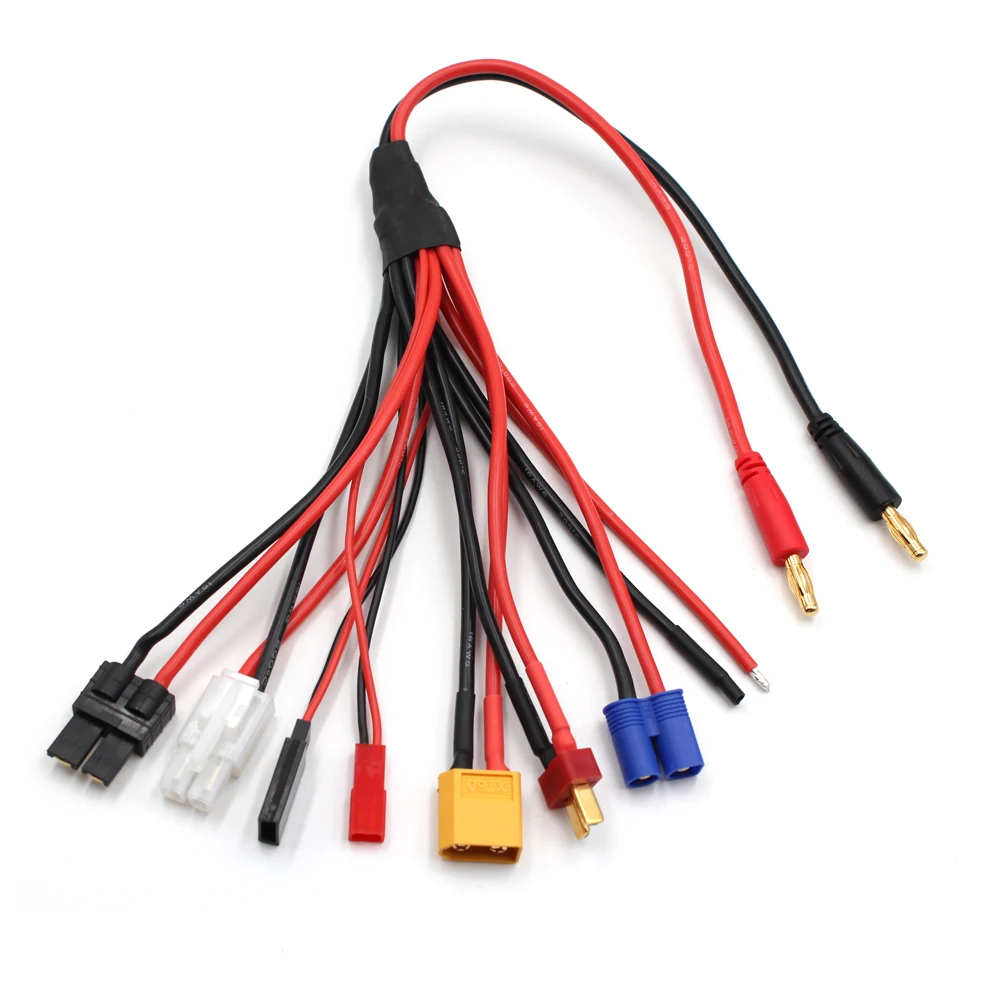 Traxxas TRX male to 4mm Banana Bullet charger cable for LiPo TRX TRA2970